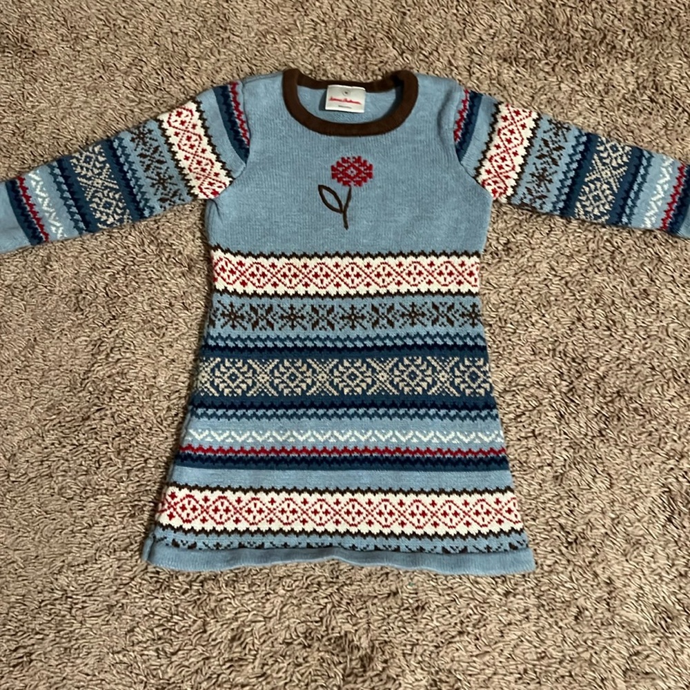 Knit Hanna Andersson Dress!!! Girls size 3T. Super cute!!!